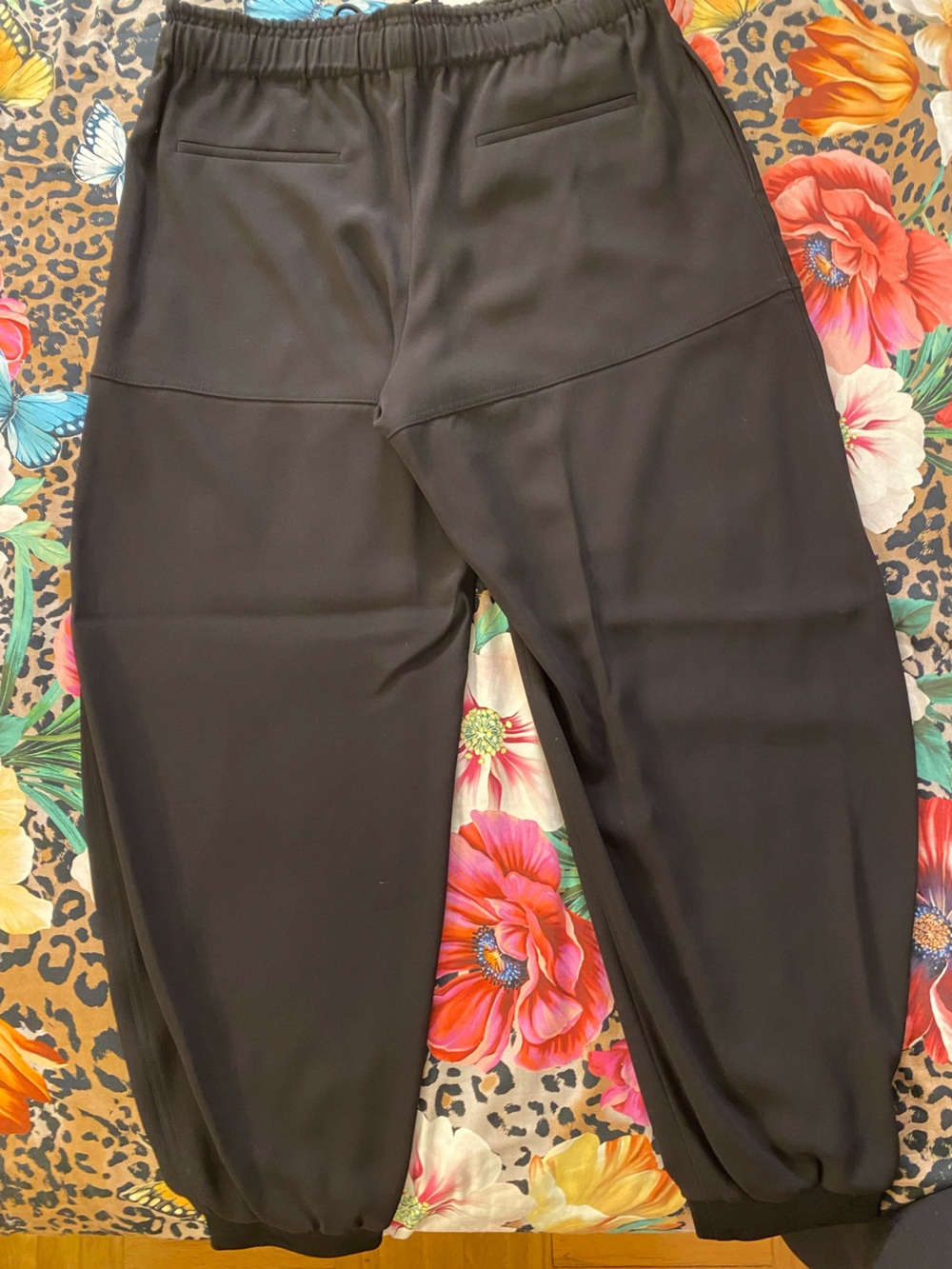 New Chloe Crepe Track Pants - Black FR SZ 44/ US SZ 12. - Picture 7 of 7